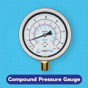 INDUSTRYGAUGE เกจวัดแรงดัน Compound pressure gauge 1