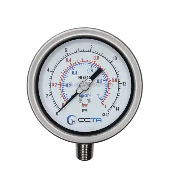 เกจวัดแรงดัน pressure gauge octa nuovafima gs100 radiusglobal r1 1 555x555